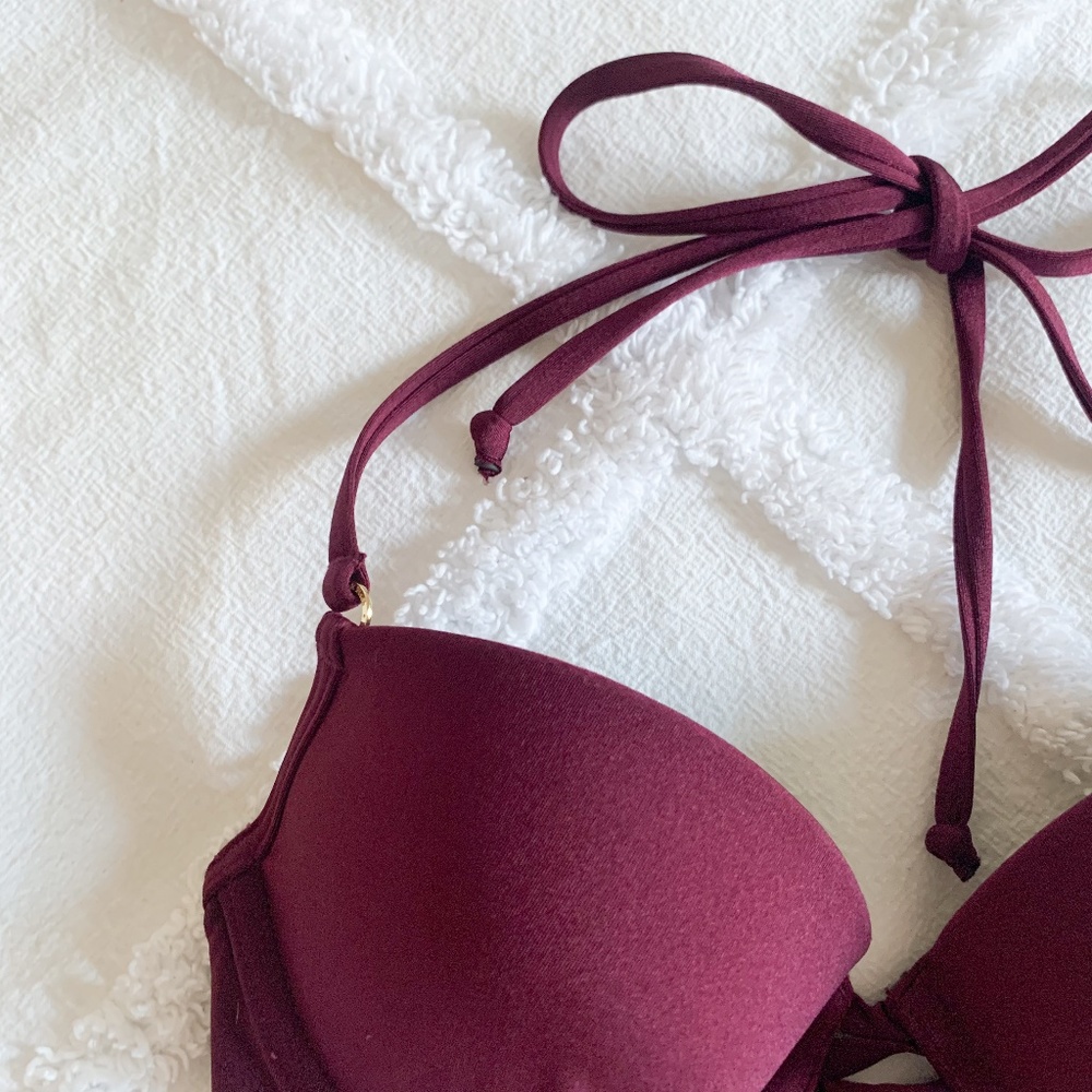 Abercrombie Maroon Bikini Top